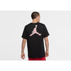 Koszulka męska nike air jordan legacy 1 jumpman tee black. Czarne koszulki sportowe męskie Nike, m, bez wzorów, z bawełny, bez kołnierzyka, bez ramiączek, do biegania. Za 149.00 zł.