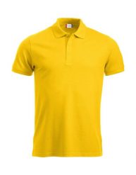 Clique Polo Manhattan męski — ściągacz i paski żakardowe – lemon. Żółte paski damskie CLIQUE, bez wzorów, z żakardem. Za 121.96 zł.