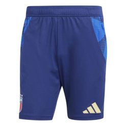Spodenki treningowe Italie Euro. Niebieskie krótkie spodenki sportowe męskie Adidas, m, bez wzorów, na fitness i siłownię. Za 195.50 zł.