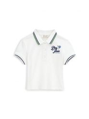 Original Marines Polo DFP5187YF Biały Regular Fit. Białe t-shirty dla chłopców Original Marines, bez wzorów, z bawełny, bez ramiączek. Za 89.99 zł.