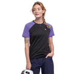 Koszulka rowerowa damska Schöffel Circ Wetluga. Czarne koszulki sportowe damskie Schöffel, bez wzorów, bez kołnierzyka, bez ramiączek, rowerowe. Za 269.99 zł.