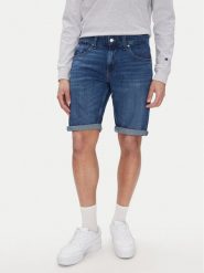 Tommy Jeans Szorty jeansowe Ronnie DM0DM20943 Granatowy Regular Fit. Niebieskie szorty męskie Tommy Jeans, m, bez wzorów, z bawełny. Za 199.99 zł.