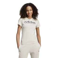 Koszulka damska ADIDAS Gym & Pilates. Czarne koszulki sportowe damskie Adidas, s, bez wzorów, z bawełny, sportowe, bez kołnierzyka. W wyprzedaży za 59.99 zł.