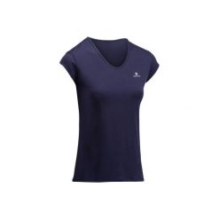 Koszulka fitness kardio krótki rękaw 100 damska. Czarne koszulki sportowe damskie DOMYOS. Za 19.99 zł.