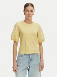 Vero Moda Bluzka Janni 10340706 Żółty Regular Fit. Żółte bluzki damskie Vero Moda, xl, bez wzorów, z bawełny, bez kołnierzyka, bez ramiączek. Za 99.99 zł.