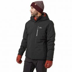 Kurtka Helly Hansen panorama. Czarne kurtki snowboardowe męskie Helly Hansen, m, bez wzorów, bez kaptura, narciarskie. W wyprzedaży za 1,040.85 zł.