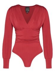 ACCESS FASHION Body 54-2018-324 Czerwony Slim Fit. Czerwone bluzki damskie ACCESS FASHION, xs, bez wzorów, z syntetyku, bez kołnierzyka, bez ramiączek. Za 319.99 zł.