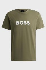 T-shirt męski BOSS RN Beige/Khaki zielony (50503276-250). Zielone t-shirty męskie Boss, m, bez wzorów, sportowe, bez kołnierzyka. Za 139.00 zł.