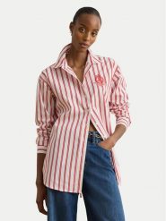 LAUREN RALPH LAUREN Koszula 200P08746002 Czerwony Relaxed Fit. Czerwone bluzki damskie Lauren Ralph Lauren, xxl, bez wzorów, z bawełny, bez kołnierzyka, bez ramiączek. Za 988.99 zł.