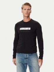 EA7 Emporio Armani Longsleeve 7M002417 AF10373 MC001 Czarny Slim Fit. Czarne bluzki z długim rękawem męskie EA7 Emporio Armani, m, bez wzorów, z bawełny, bez kołnierzyka. Za 309.99 zł.