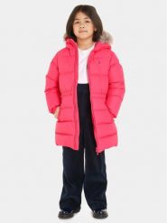 Tommy Hilfiger Kurtka puchowa KG0KG07805 Różowy Regular Fit. Czerwone kurtki i płaszcze dla dziewczynek Tommy Hilfiger, bez wzorów, z puchu, bez kaptura. Za 759.99 zł.