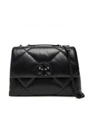 Tory Burch Torebka Kira Diamond 174882 Czarny. Czarne torebki do ręki damskie Tory Burch, bez wzorów, ze skóry, bez dodatków. Za 3,189.00 zł.