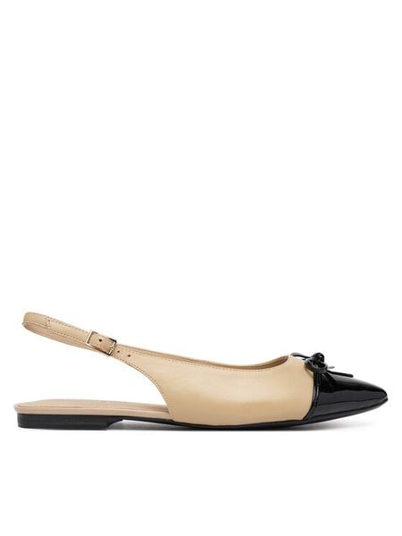Caprice Baleriny 9-29401-46 Beżowy. Brązowe baleriny damskie Caprice, bez wzorów, ze skóry, bez obcasa. Za 210.99 zł.
