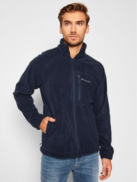 Columbia Polar Fast Trek 1420421 Granatowy Regular Fit. Niebieskie bluzy męskie Columbia, l, bez wzorów, z polaru, bez kaptura. Za 259.99 zł.