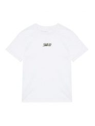 Guess T-Shirt L6RI10 K8HM4 Biały Regular Fit. Białe t-shirty dla chłopców Guess, z aplikacjami, z bawełny, bez ramiączek. Za 99.99 zł.