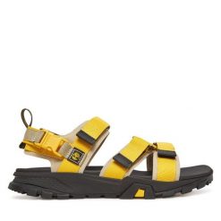 Sandały Timberland. Żółte sandały męskie Timberland, bez zapięcia. Za 309.99 zł.