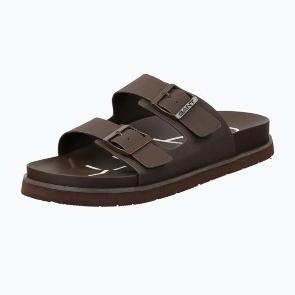 Klapki męskie GANT Palbuddy. Brązowe klapki męskie GANT, z gumy, eleganckie. Za 297.99 zł.