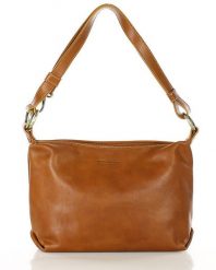 Shopperka skórzana MARCO MAZZINI camelowa 414a. Brązowe torebki do ręki damskie bez wzorów, ze skóry, bez dodatków. Za 436.00 zł.