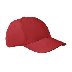 Czapka Z Daszkiem Apollo 6 Panel. Czerwone czapki i kapelusze damskie SOL'S, bez wzorów. Za 23.99 zł.
