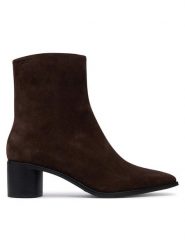 Vagabond Shoemakers Botki Fay 6100-040-31 Brązowy ciemny. Brązowe botki damskie Vagabond Shoemakers, ze skóry, bez obcasa, na słupku, bez zapięcia. Za 694.99 zł.