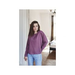 FLORENCE WRZOS bluzka. Fioletowe bluzki damskie Gau great as you, z bawełny, z długim rękawem. Za 179.00 zł.