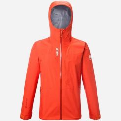 Kurtka przeciwdeszczowa męska Millet Kamet Gore-Tex Jacket Jacket. Brązowe kurtki męskie Millet, l, bez wzorów, z gore-texu, z kapturem. Za 1,659.00 zł.