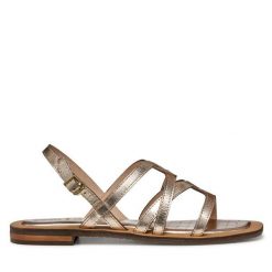 Sandały Geox. Żółte sandały damskie Geox, bez wzorów, bez obcasa, na płaskiej podeszwie, bez zapięcia. Za 209.99 zł.