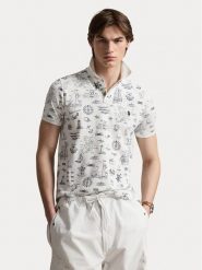 Polo Ralph Lauren Polo 710B18827001 Biały Regular Fit. Białe koszulki polo męskie Polo Ralph Lauren, m, bez wzorów, z bawełny, bez ramiączek. Za 689.99 zł.