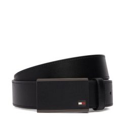 Pasek Tommy Hilfiger. Czarne paski damskie Tommy Hilfiger, bez wzorów. Za 289.99 zł.