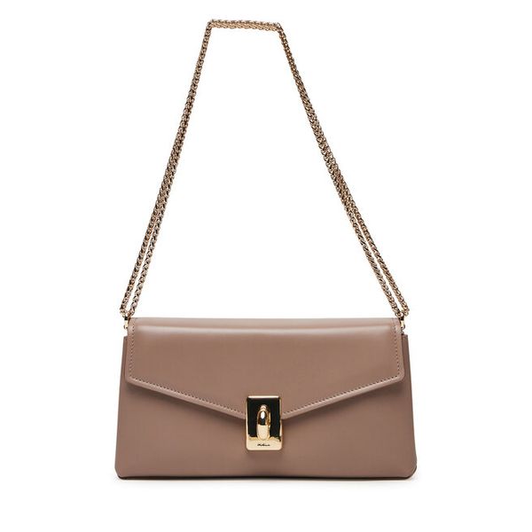 Torebka Furla. Brązowe torebki do ręki damskie Furla, bez wzorów, wizytowe, bez dodatków. Za 909.99 zł.