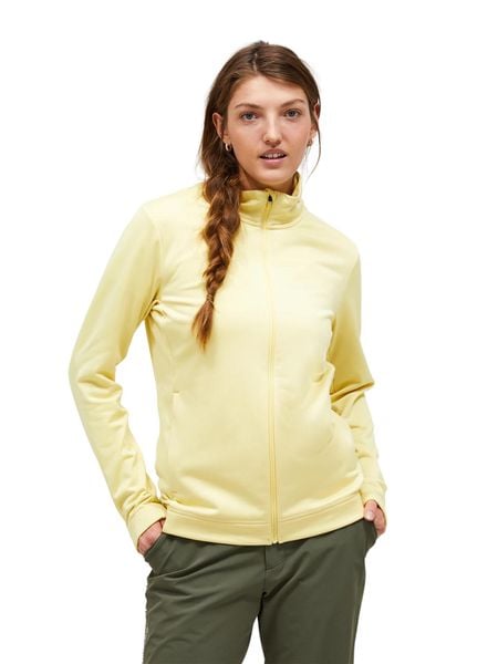Bluza Peak Performance damska Rider Tech Zip Jacket żółta - S. Żółte bluzy damskie Peak Performance, s, bez wzorów, z elastanu, bez kaptura. Za 599.00 zł.