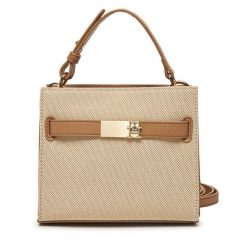 Torebka Tommy Hilfiger. Brązowe torebki do ręki damskie Tommy Hilfiger, bez wzorów, klasyczne, bez dodatków. Za 319.99 zł.