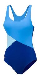 Damski kostium kąpielowy jednoczęściowy Aqua Speed Bella. Niebieskie kostiumy jednoczęściowe damskie Aqua-Speed, bez wzorów, z elastanu, klasyczne, do pływania. Za 139.99 zł.