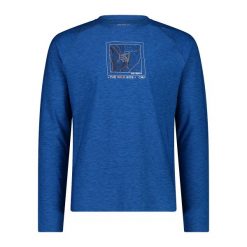 Koszulka z długim rękawem CMP. Niebieskie bluzki z długim rękawem męskie CMP, xl, bez wzorów, z jersey, eleganckie, bez kołnierzyka. Za 216.20 zł.