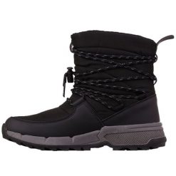 Buty Kappa Numar W 243239 1171 czarne. Czarne śniegowce i trapery damskie z gumy. Za 280.78 zł.
