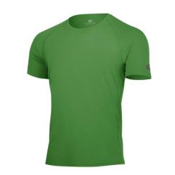 Męska koszulka Merino QUIDO. Zielone koszulki sportowe męskie LASTING, m, bez wzorów, z wełny, bez kołnierzyka, bez ramiączek, trekkingowe. Za 381.30 zł.