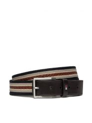 Tommy Hilfiger Pasek Męski Oliver Webbing 3.5 AM0AM12049 Szary. Szare paski damskie Tommy Hilfiger, bez wzorów, ze skóry. Za 329.99 zł.