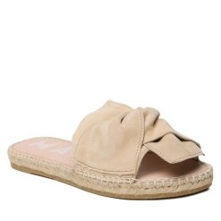 Espadryle Manebi. Brązowe espadryle damskie Manebi, bez wzorów, bez obcasa, bez zapięcia. Za 449.99 zł.