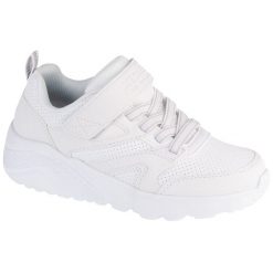 Buty sportowe Sneakersy dziewczęce, Uno Lite - Echo Surge. Białe buty sportowe dziewczęce Skechers, bez wzorów, z syntetyku, bez zapięcia, trekkingowe. Za 199.99 zł.