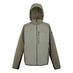 Kurtka puchowa Regatta Pro Hybrid II. Szare kurtki męskie Regatta, bez wzorów, z puchu, trekkingowe. W wyprzedaży za 290.85 zł.