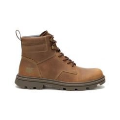Buty do chodzenia męskie Caterpillar Practitioner Mid. Brązowe trekkingi męskie Caterpillar, za kostkę, outdoorowe. Za 584.00 zł.