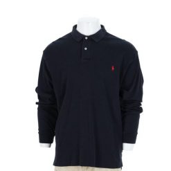 Polo Ralph Lauren koszulka męska z długim rękawem. Czarne koszulki polo męskie Ralph Lauren, l, bez wzorów, ze skóry, casualowe, bez ramiączek. Za 127.76 zł.
