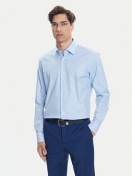 BOSS Koszula H-Joe 50519887 Błękitny Regular Fit. Niebieskie koszule męskie Boss, m, bez wzorów, z bawełny, biznesowe, bez kołnierzyka, bez ramiączek. Za 429.99 zł.