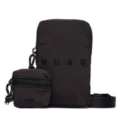 Saszetka HUGO. Czarne saszetki męskie Hugo, młodzieżowe, małe. Za 354.99 zł.