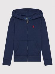 Polo Ralph Lauren Bluza 313833560015 Granatowy Regular Fit. Niebieskie bluzy dla chłopców Polo Ralph Lauren, bez wzorów, z bawełny, bez ramiączek, bez kaptura. Za 249.99 zł.