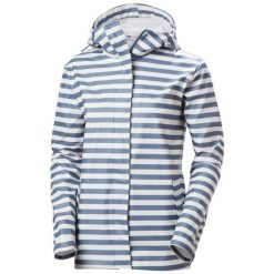 Kurtka przeciwdeszczowa damska Helly Hansen Moss. Niebieskie kurtki damskie Helly Hansen, bez wzorów, bez kaptura. Za 376.50 zł.