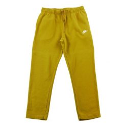 Second life - Nike spodnie dresowe męskie żółte - Jak nowy. Żółte spodnie sportowe męskie Nike, l, bez wzorów, z dresówki, na fitness i siłownię. Za 127.76 zł.