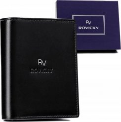 Rovicky Portfel męski wyposażony w system RFID wykonany ze skóry naturalnej - Rovicky NoSize. Portfele męskie ROVICKY, bez wzorów, ze skóry. Za 129.01 zł.