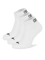 Kappa Skarpety krótkie KR_GOAL_SS25 (3-PACK) Biały. Białe skarpety damskie Kappa, bez wzorów, z bawełny. Za 34.99 zł.