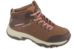 Buty trekkingowe damskie, Trego - Trail Destination. Brązowe obuwie sportowe damskie Skechers, bez wzorów, z materiału, trekkingowe. Za 349.99 zł.